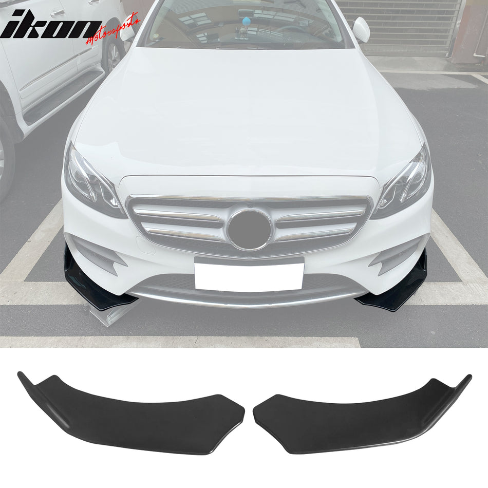 Universal V3 Style Unpainted 2PC Front Bumper Lip Spoiler Splitter PU