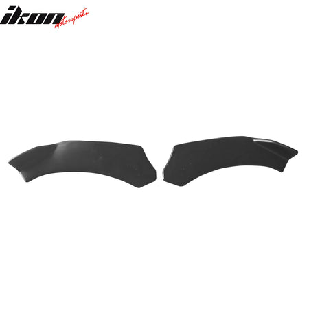 Universal V3 Style Front Bumper Lip Spoiler Splitters Protector PU Unpainted 2PC