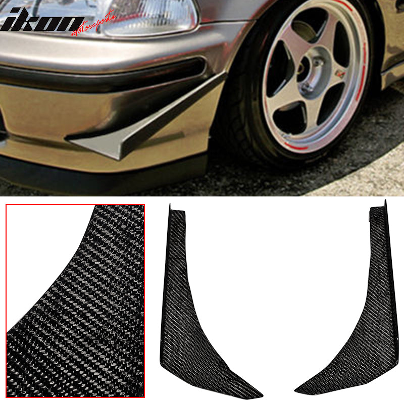 Universal Bumper Lip Splitter Canards Spats Carbon Fiber