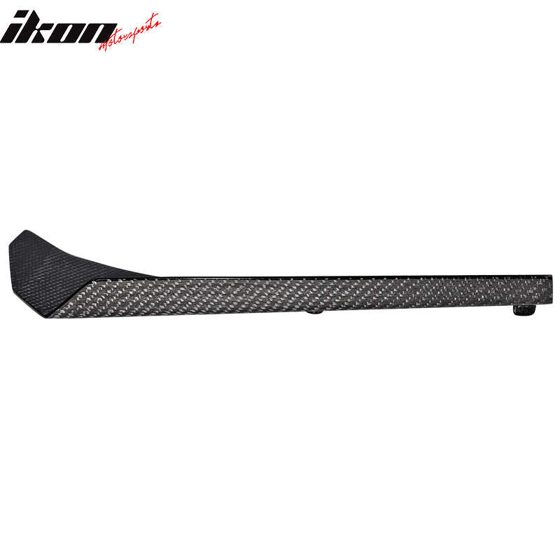 Universal Front Canards Front Bumper Lip Splitter Spats - Carbon Fiber (CF)