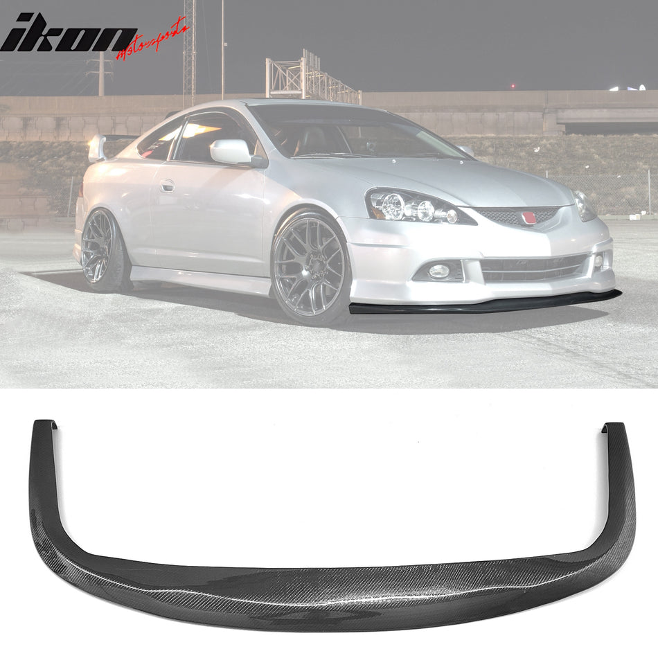 Fits Universal 1PC CS STI  Style Carbon Fiber Black Front Bumper Lip