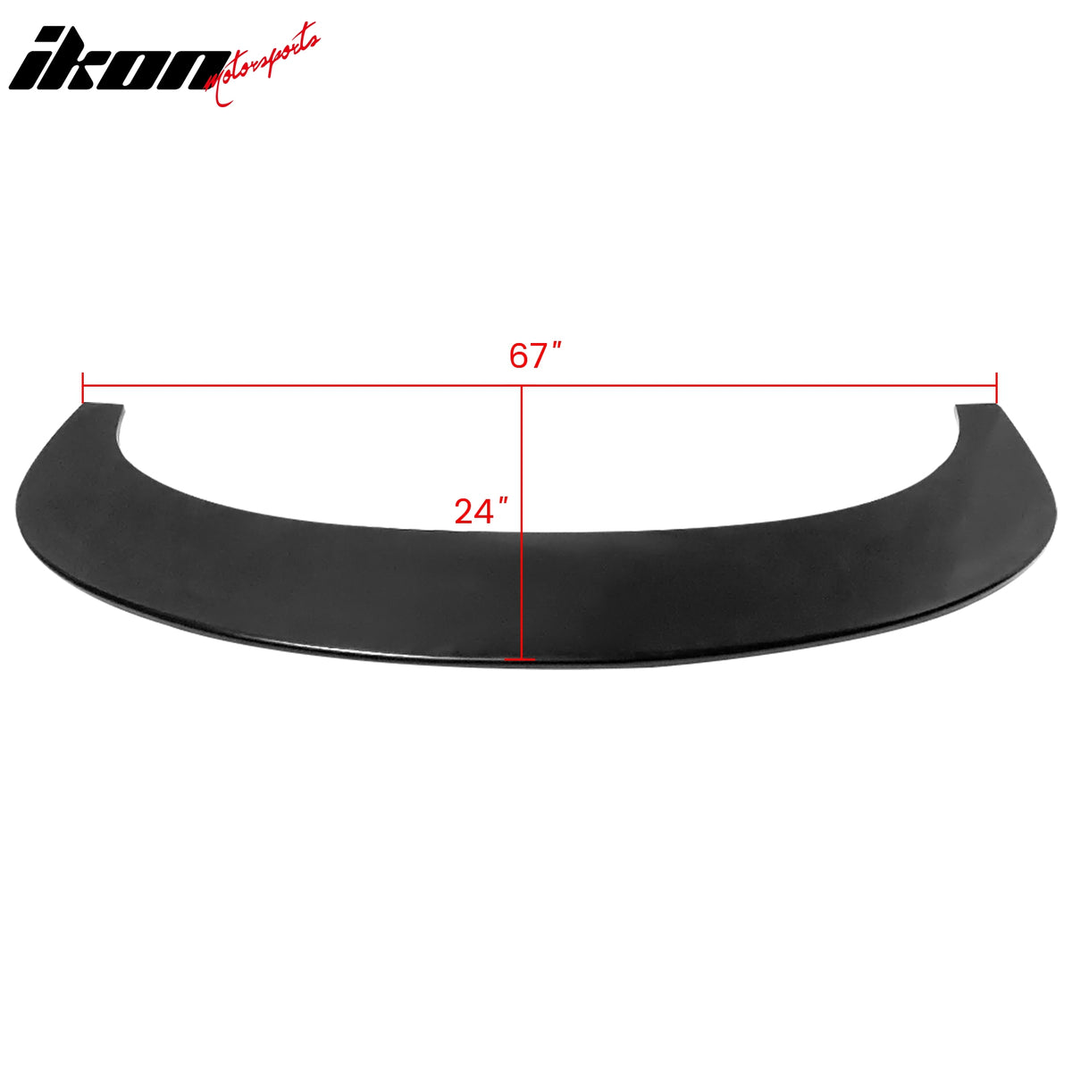 Fits Universal Car 67" x 24" Front Bumper Lip Bottom Spoiler Splitter - PU