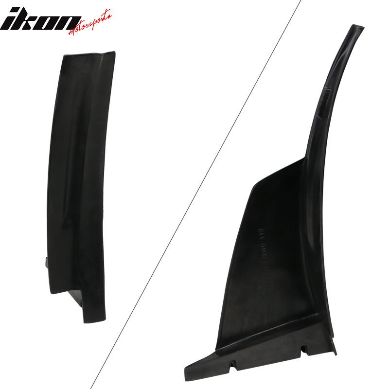 Universal IKON Style 2PCS Front Bumper Lip Splitter Corner Winglets Canard PU