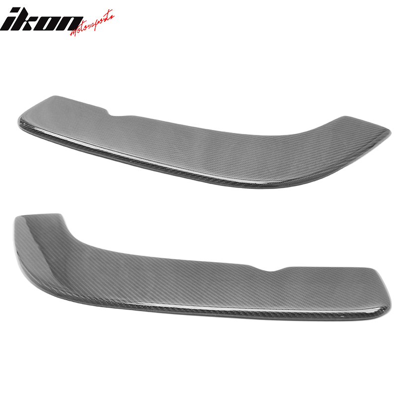 Universal Front Bumper Lip Splitter 2 Piece Set Carbon Fiber