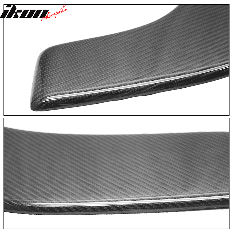 Universal Front Bumper Lip Splitter 2 Piece Set Carbon Fiber