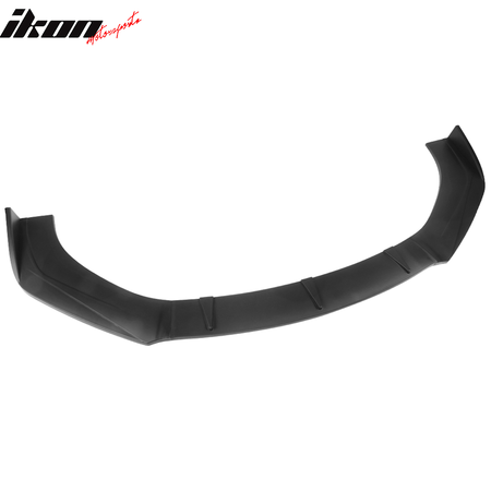 Universal Valance Front Bumper Lip Splitter Chin Spoiler 3PC PP - Matte Black