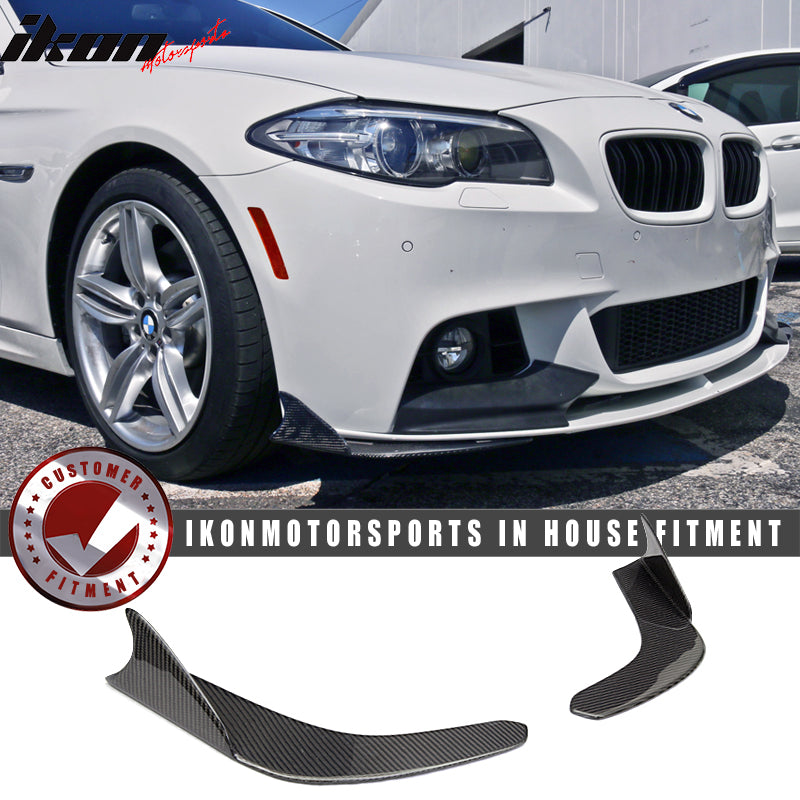 Universal Type 1 Carbon Fiber Front Bumper Lip Splitter Winglet 2PCS