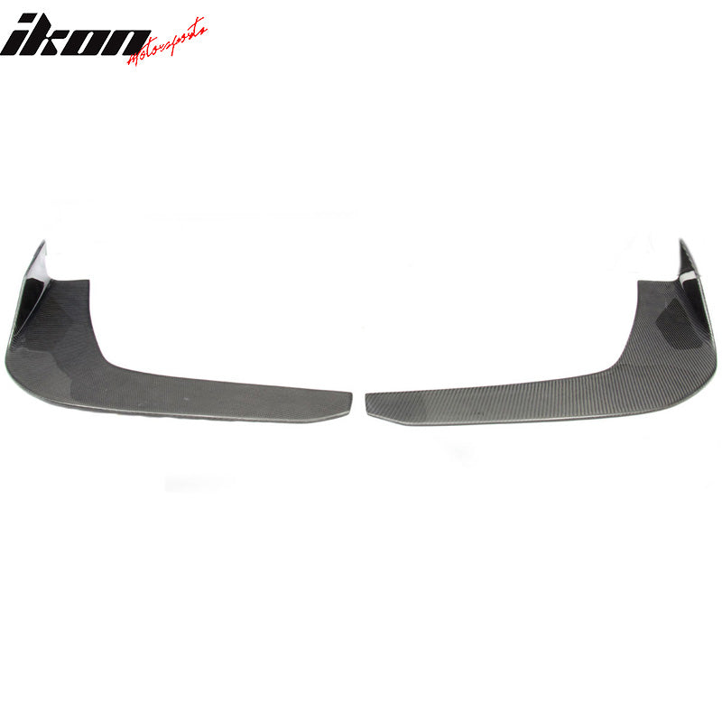 Universal Fit Carbon Fiber CF Winglet Type 3 Front Bumper Lip Splitter