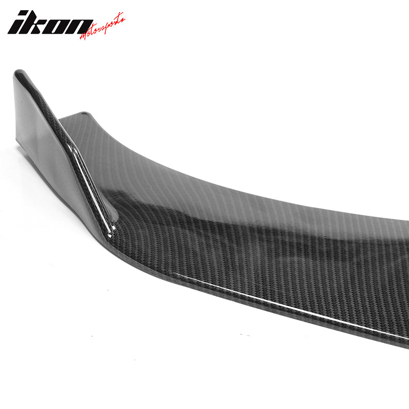 Universal Front Bumper Lip Body Protector Splitter with Carbon Fiber Print 2PC