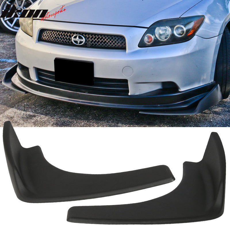 Universal Fitment Textured Black Front Rear Bumper Lip Splitters PP