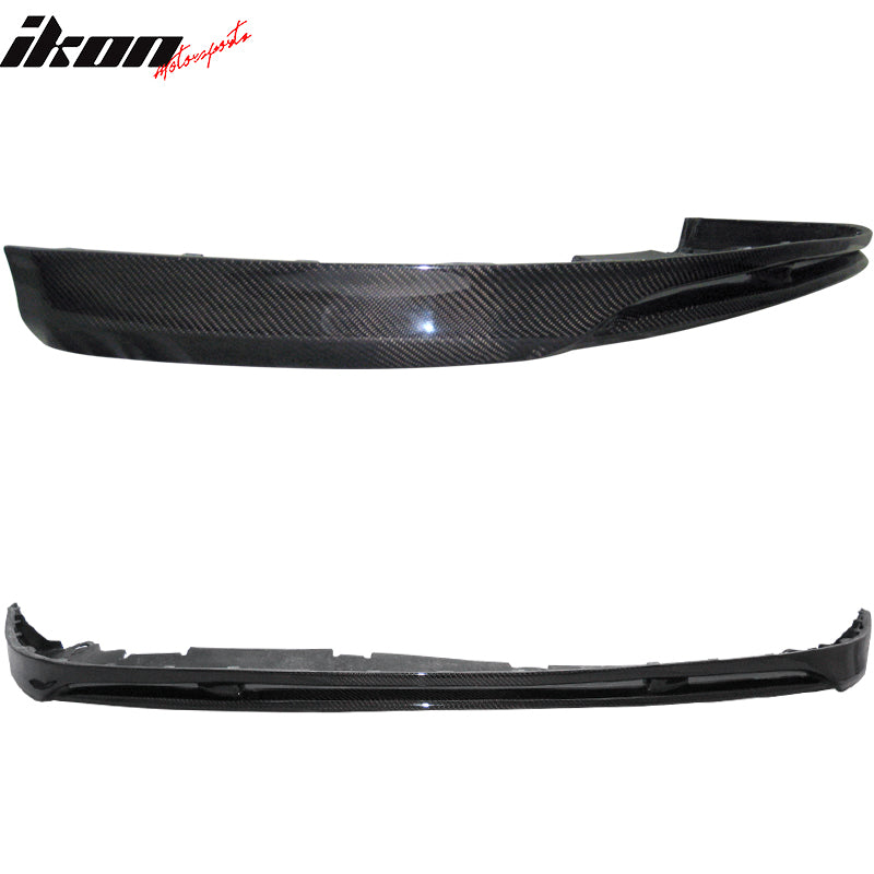 IKON MOTORSPORTS, Front Bumper Lip Compatible With 2006-2008 Volkswagen Golf 5 GTI , Matte Carbon Fiber Front Lip Spoiler Wing Chin Splitter, 2007