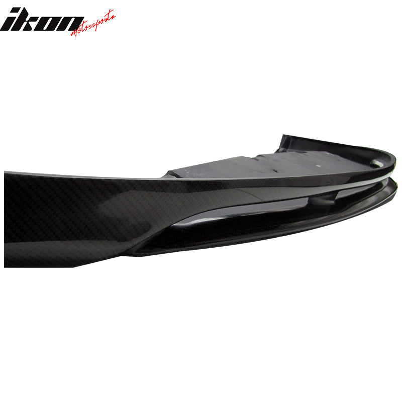 IKON MOTORSPORTS, Front Bumper Lip Compatible With 2006-2008 Volkswagen Golf 5 GTI , Matte Carbon Fiber Front Lip Spoiler Wing Chin Splitter, 2007