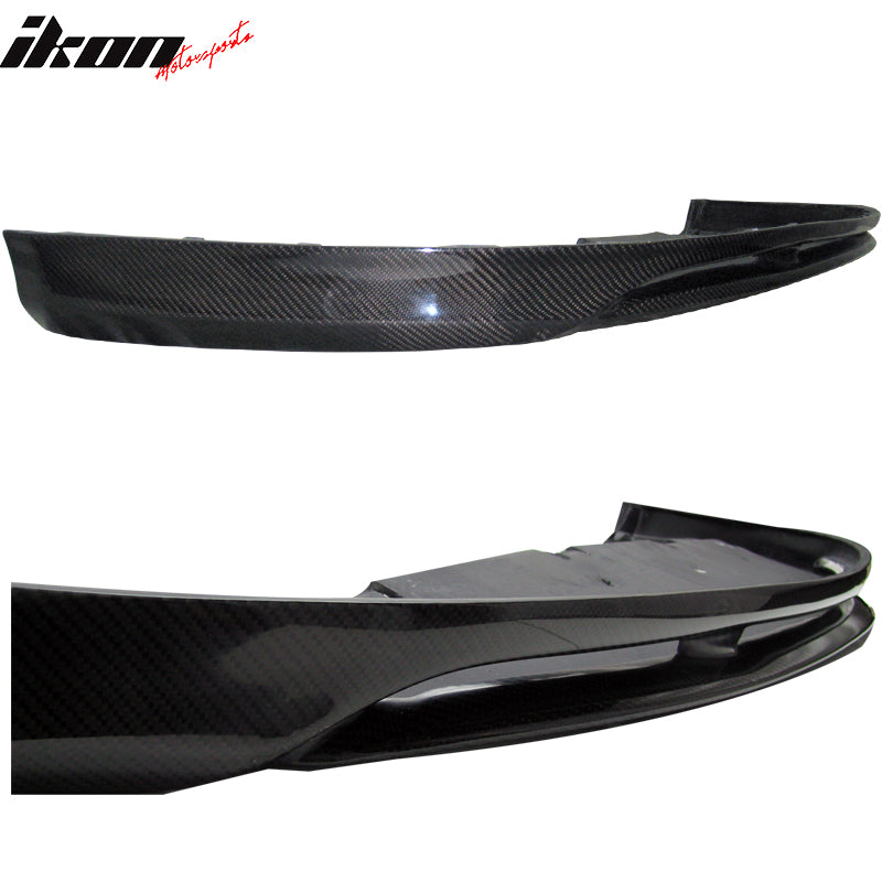 IKON MOTORSPORTS, Front Bumper Lip Compatible With 2006-2008 Volkswagen Golf 5 GTI , Matte Carbon Fiber Front Lip Spoiler Wing Chin Splitter, 2007