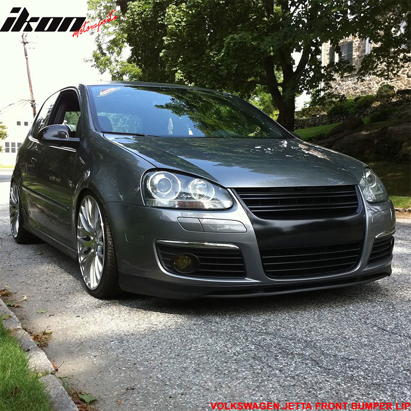 Compatible With 2005-2010 Volkswagen GTI MK5 Jetta Front Bumper Lip Unpainted - PU