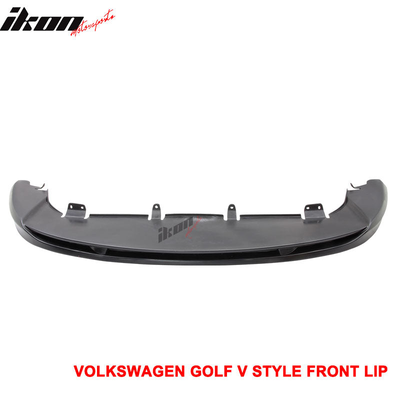 Fits 05-09 Volkswagen GTI Jetta V-Style Front Bumper Lip Spoiler Unpainted PU