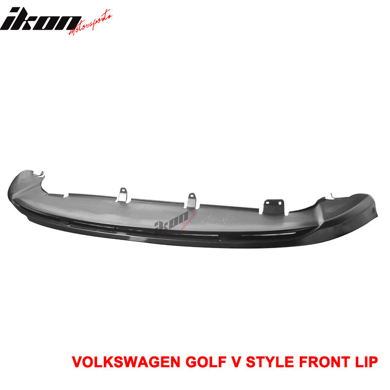 Fits 05-09 Volkswagen GTI Jetta V-Style Front Bumper Lip Spoiler Unpainted PU