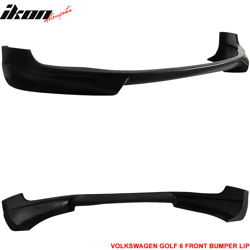 Fits 10-14 Volkswagen VW Golf 6 & GTI RG Style Unpainted Front Bumper Lip Kit PU