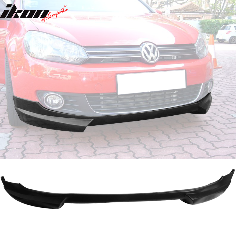 2010-2014 Volkswagen VW Golf 6 RG Style Unpainted Front Bumper Lip PU