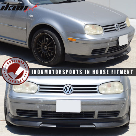 Fits 99-04 Volkswagen VW Golf MK4 MKIV P3 Style Front Bumper Lip Chin Spoiler PU