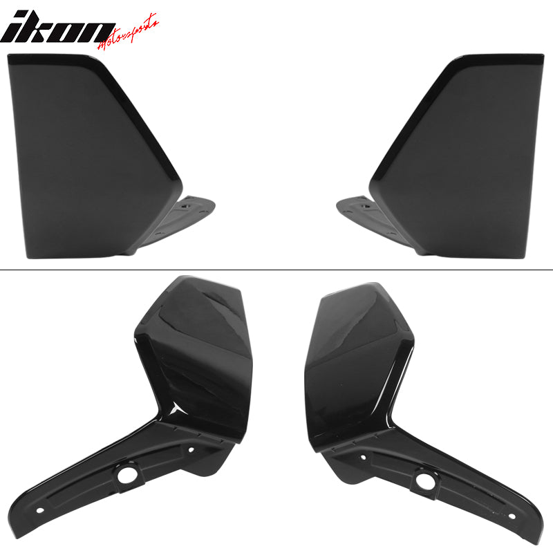 Fits 19-23 BMW G05 X5 M Sport 2PCS Front Bumper Lip Aprons MP Style Gloss Black