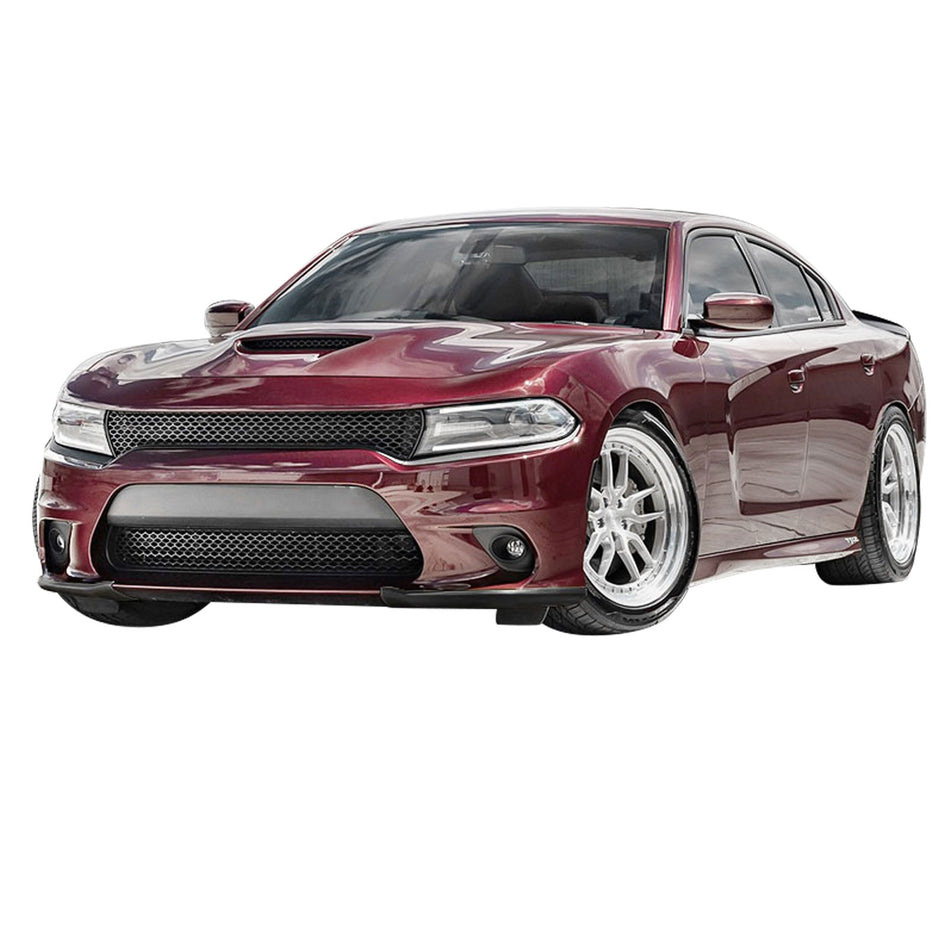 Fits 15-23 Dodge Charger SRT Scat Pack Front Bumper Lip Splitter Gloss Black