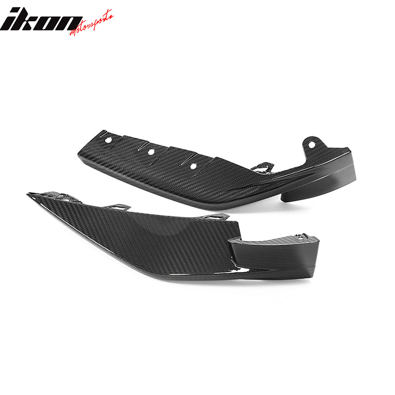 Fit 21-23 G80 M3 G82 G83 M4 OE Style Front Bumper Lip Splitters Dry Carbon Fiber