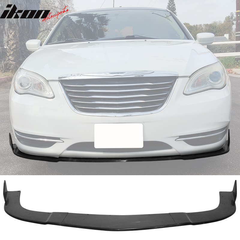 2011-2014 Chrysler 200 IKON Style Unpainted Front Bumper Lip Spoiler