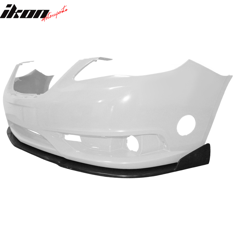 Fits 11-14 Chrysler 200 IKON Style Front Bumper Lip Spoiler Splitter Kit PU 3PCS