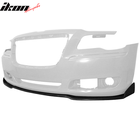 Fits 11-14 Chrysler 300 3PCS Front Bumper Lip Lower Spoiler IKON Style - PU