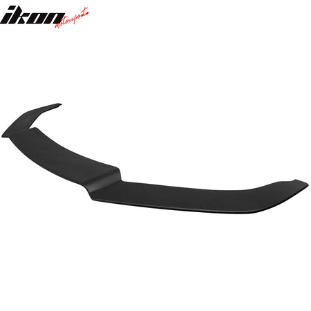 Front Lip & Splitter Rod Compatible With 2013-2015 Honda Accord Sedan, Coated Textured Matte Black PVC Spoiler Splitter Valance Chin Bodykit by IKON MOTORSPORTS, 2014