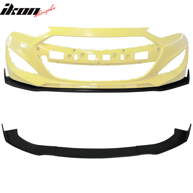 2013-2016 Hyundai Genesis Coupe IKON Style Blcak Front Bumper Lip PU