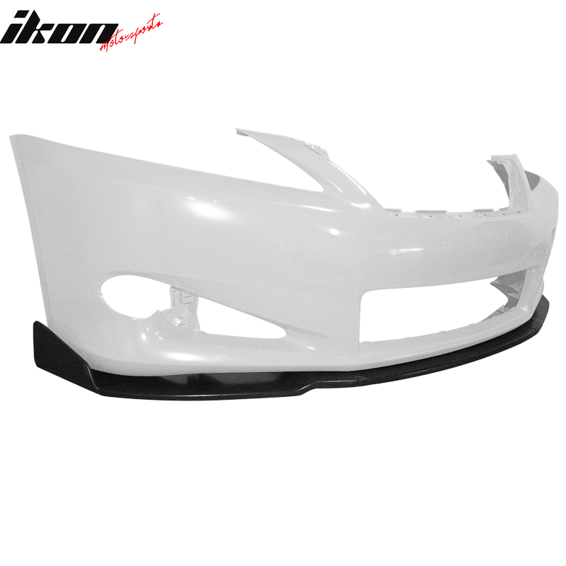 Fits 10-12 Lexus IS250 IS350 C IKON Style Front Bumper Lip Spoiler Chin PU 3PCS