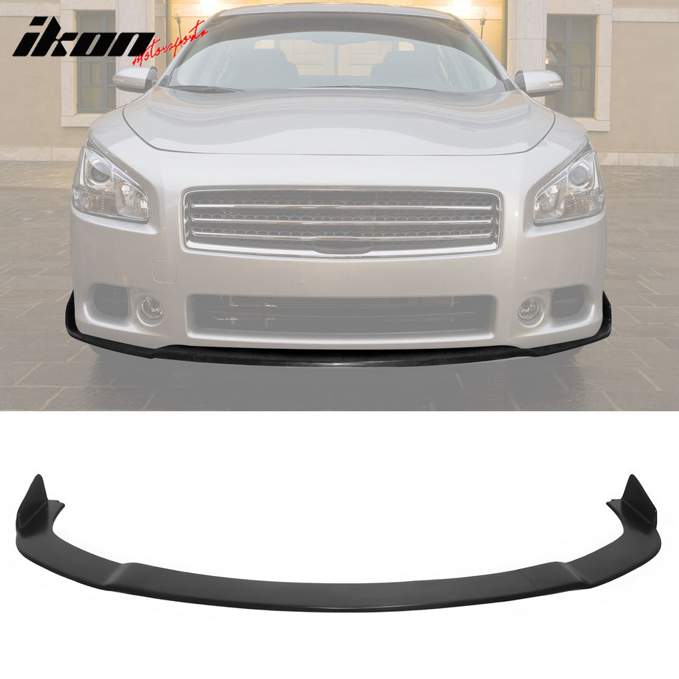 2009-2015 Nissan Maxima Front Bumper Lip Unpainted PU IKON Spoiler