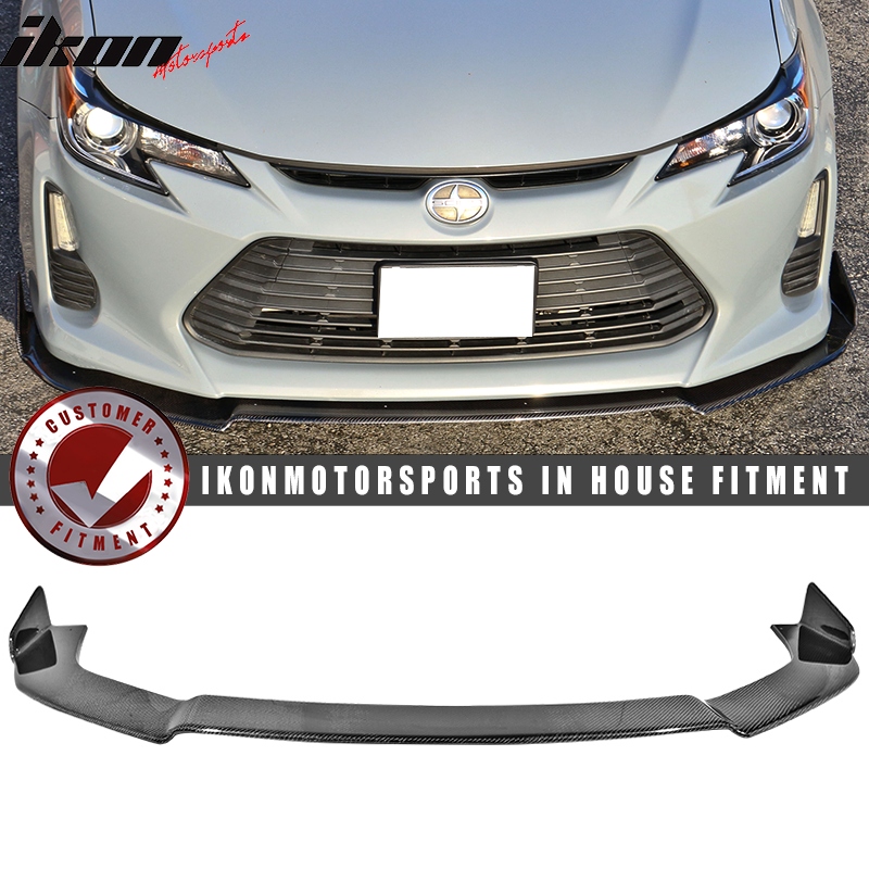 2014-2016 Scion TC V1 Style Front Bumper Lip Splitter Carbon Fiber