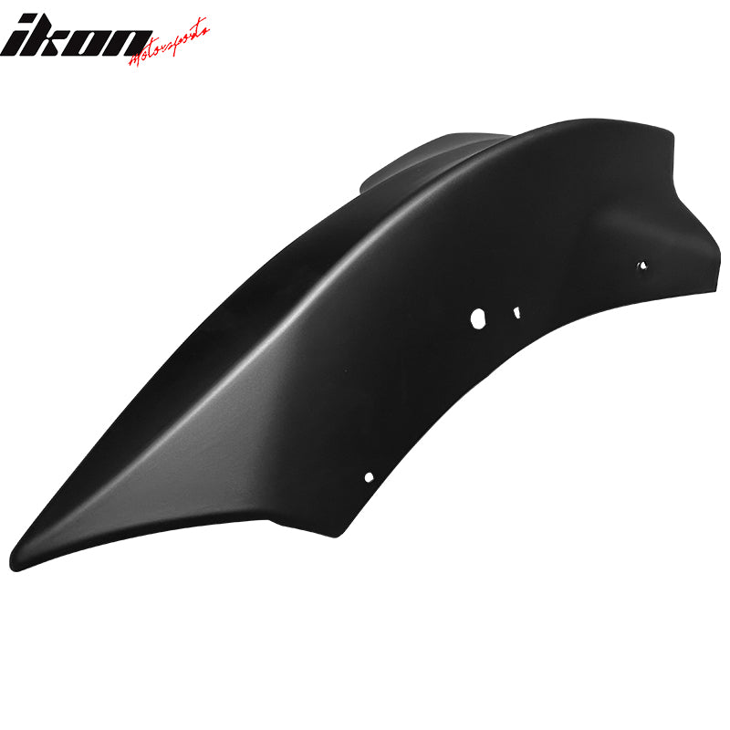 Fits 17-23 Tesla Model 3 PP Front Bumper Splitters Corner Winglets - Matte Black