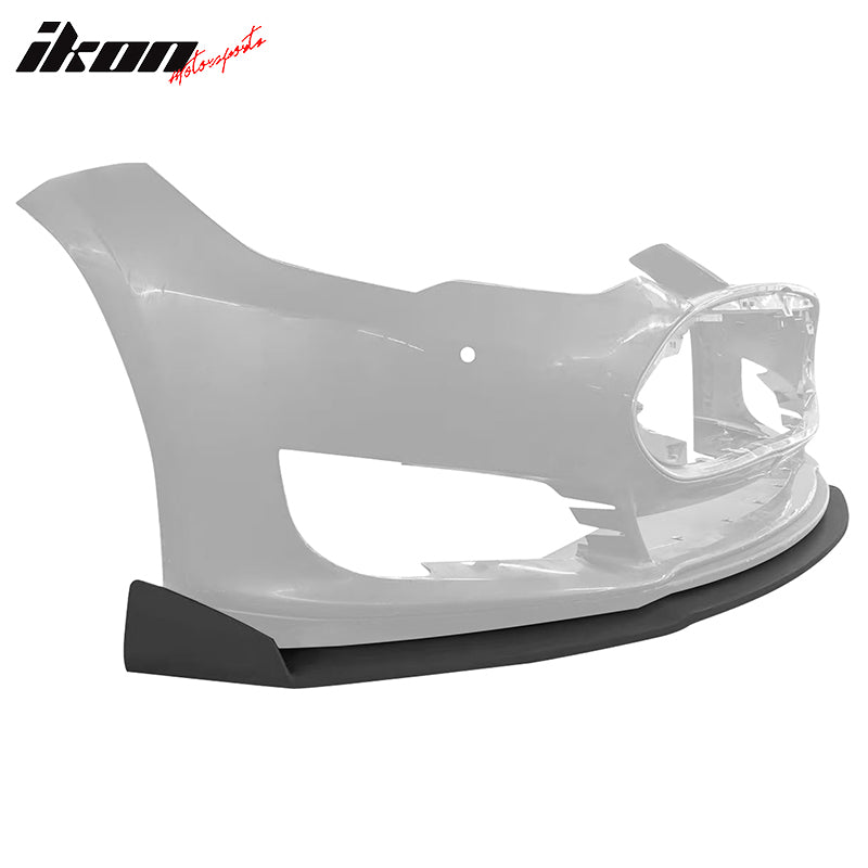 Fits 12-16 Tesla Model S Sedan IKON Style Front Bumper Lip Spoiler Unpainted 3PC