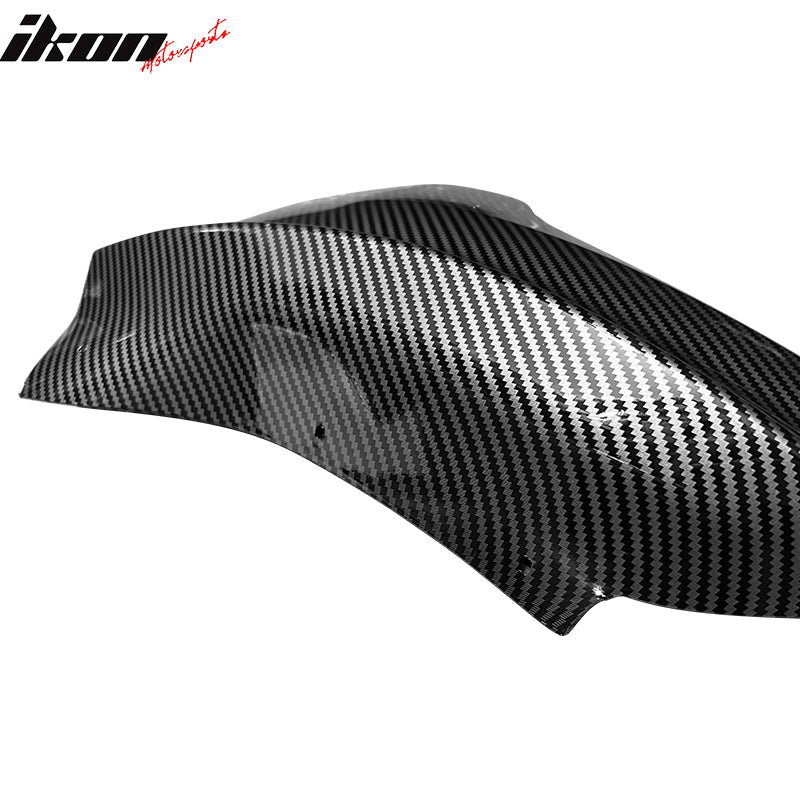 For 20-24 Tesla Model Y PP Front Bumper Corner Splitter Gloss Carbon Fiber Print