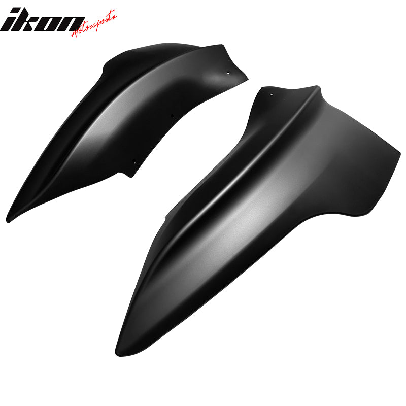 Fits 20-24 Tesla Model Y PP Front Bumper Splitters Corner Winglets - Matte Black