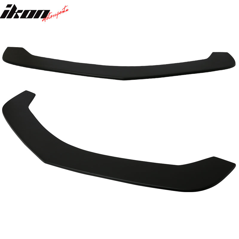 Universal Fitment Type 5 Front Bumper Lip Spoiler Splitter Unpainted Black PP