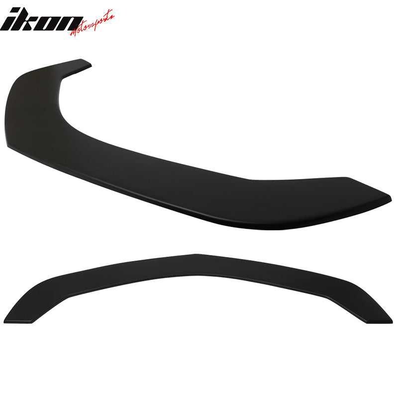 Universal Fitment Type 5 Front Bumper Lip Spoiler Splitter Unpainted Black PP