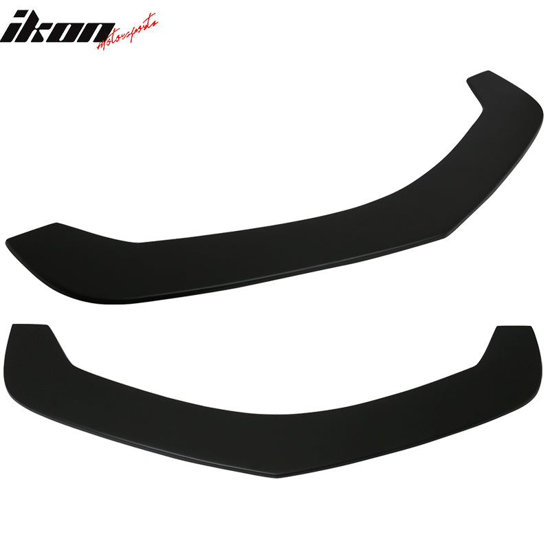 Universal Fitment Type 5 Front Bumper Lip Spoiler Splitter Unpainted Black PP