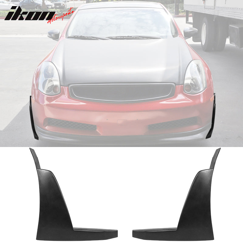 2003-2006 Infiniti G35 N1 Style Front Bumper Winglets Splitter PU