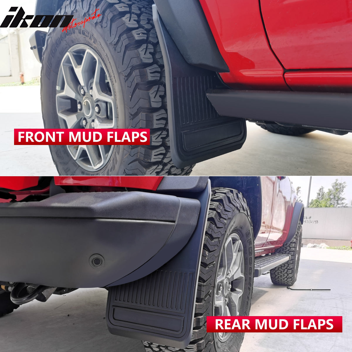 Fits 21-23 Ford Bronco 2/4 Door Black Front Rear Mud Flaps Splash Guards PP 4PCS