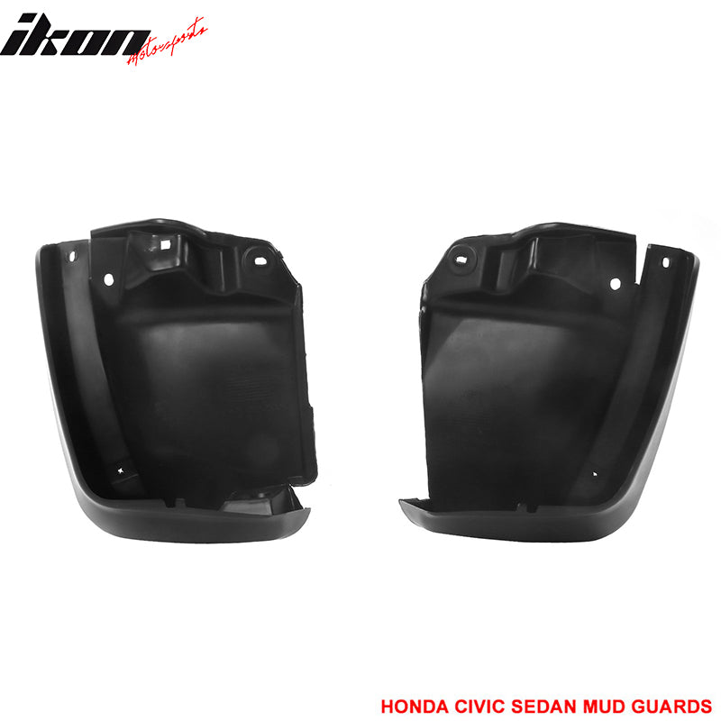 Fits Honda Civic 12-14 4Dr Sedan Mud Guards Splash Flaps Fender OE Style PU 4Pcs