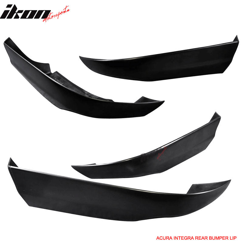 Fits 94-97 Acura Integra 2Dr Coupe Type R Style PU Front + ABS Rear Bumper Lip