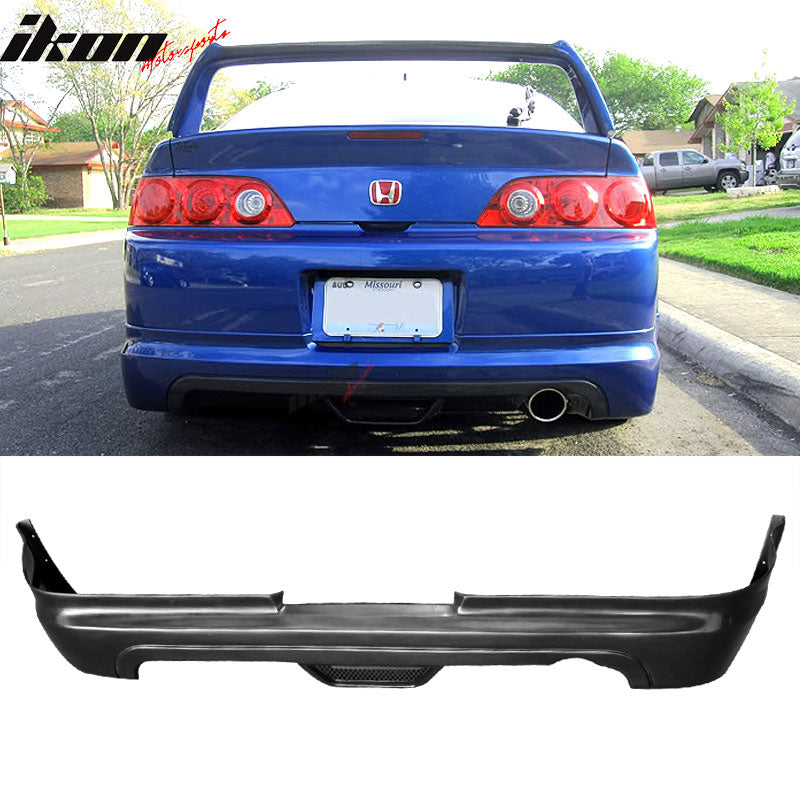 2005-2006 Acura RSX Mugen Style Unpainted Black Rear Bumper Lip Aprons