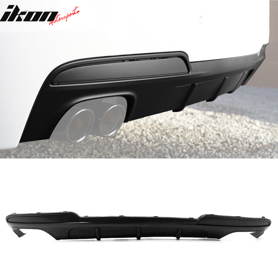 2011-2015 BMW F10 5-Series Rear Diffuser MT Style Unpainted Black PU