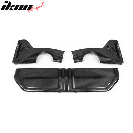 Fits 23-24 BMW G20 3 Series M Performance Style Rear Lip Dry Carbon Fiber 3PCS