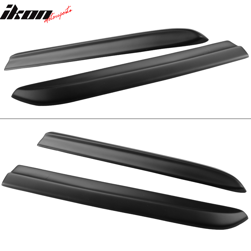 Fits 12-14 Dodge Charger SRT8 2PCS Rear Bumper Lip Canard Aprons PP Matte Black