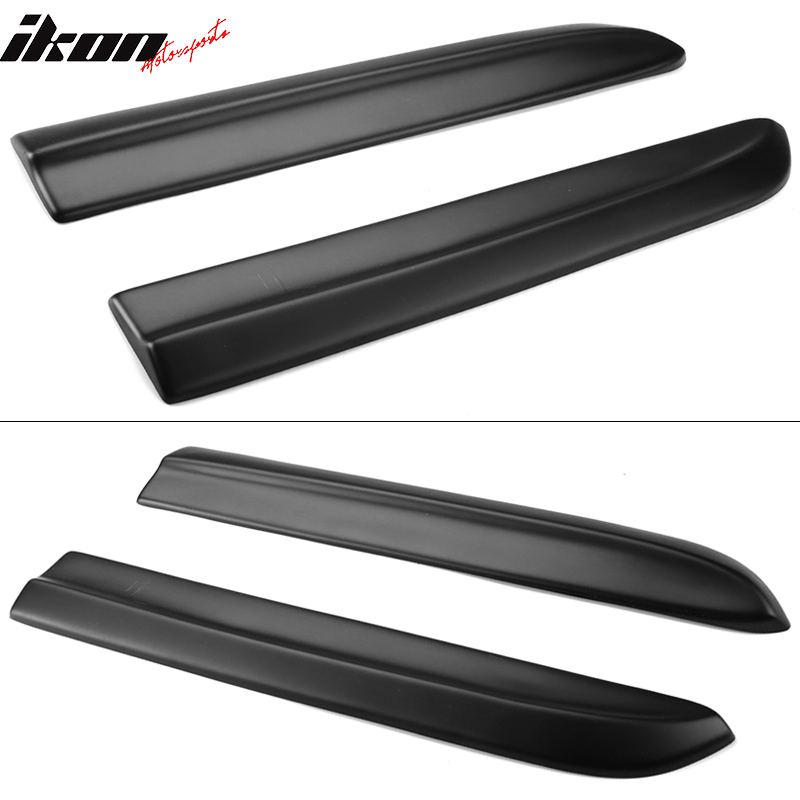 Fits 12-14 Dodge Charger SRT8 2PCS Rear Bumper Lip Canard Aprons PP Matte Black